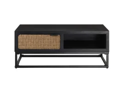 Mesa de centro 90x60x35 cm madeira de mangueira maciça PT124821^ Mesa De Centro