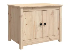 Mesa De Centro| Mesa de centro 71x49x55 cm madeira de pinho maciça PT227779 Castanho