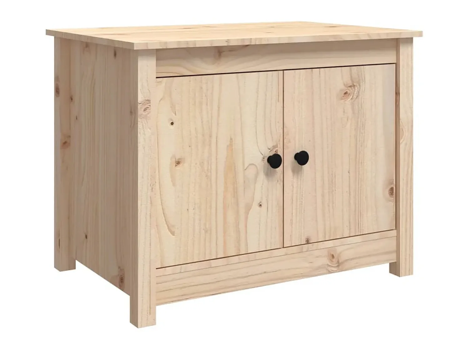 Mesa De Centro| Mesa de centro 71x49x55 cm madeira de pinho maciça PT227779 Castanho