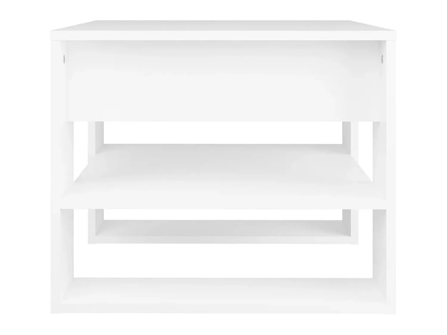 Mesa de centro 55,5x55x45 cm madeira processada PT613362 Branco