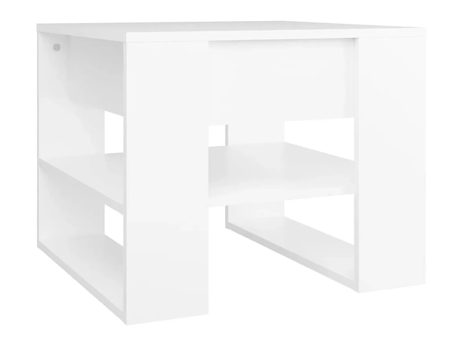 Mesa de centro 55,5x55x45 cm madeira processada PT613362 Branco