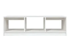 Mesa De Centro| Mesa de centro 110x50x34 cm madeira de pinho maciça PT600486 Branco