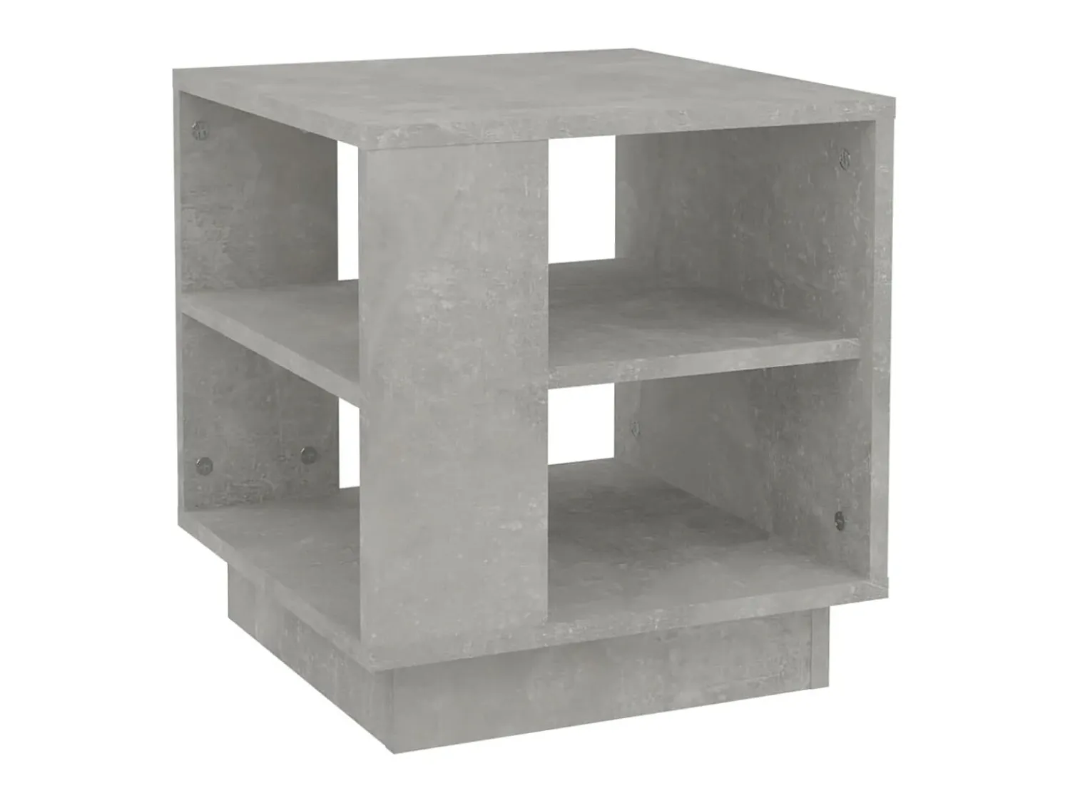 Mesa De Centro* Mesa de centro 40x40x43 cm madeira processada cinza cimento PT819536 Cinzento