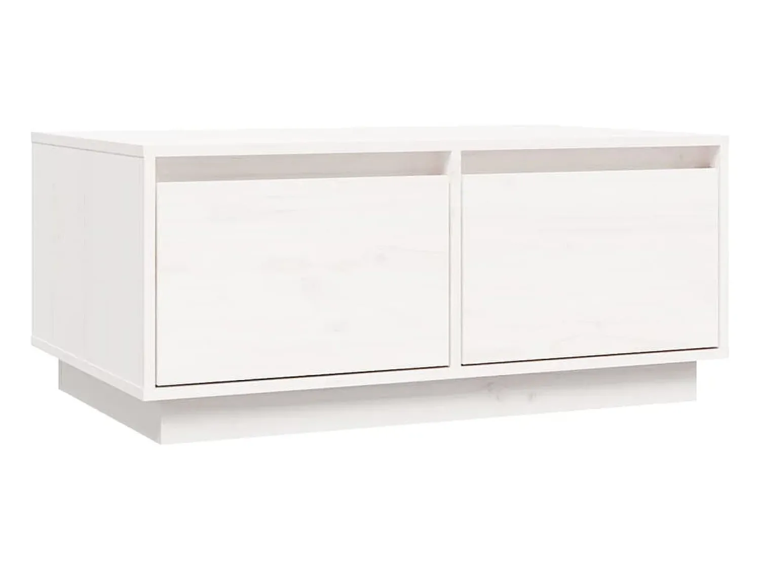 Mesa De Centro* Mesa de centro 80x50x35 cm madeira de pinho maciça PT790434 Branco