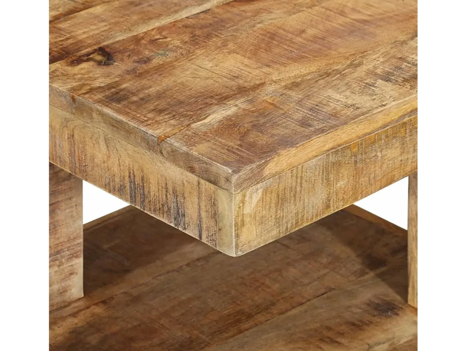 Mesa De Centro* Mesa de centro 45x45x40 cm madeira de mangueira maciça PT601090 Natural claro