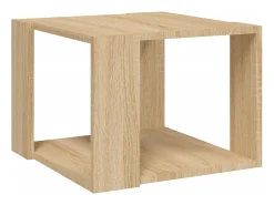 Mesa De Centro*vidaxl Mesa de centro 40x40x30 cm madeira processada carvalho sonoma Natural claro