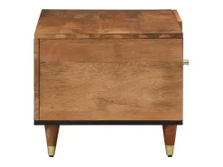 Mesa de centro 80x50x40 cm madeira de mangueira maciça PT224368^ Mesa De Centro