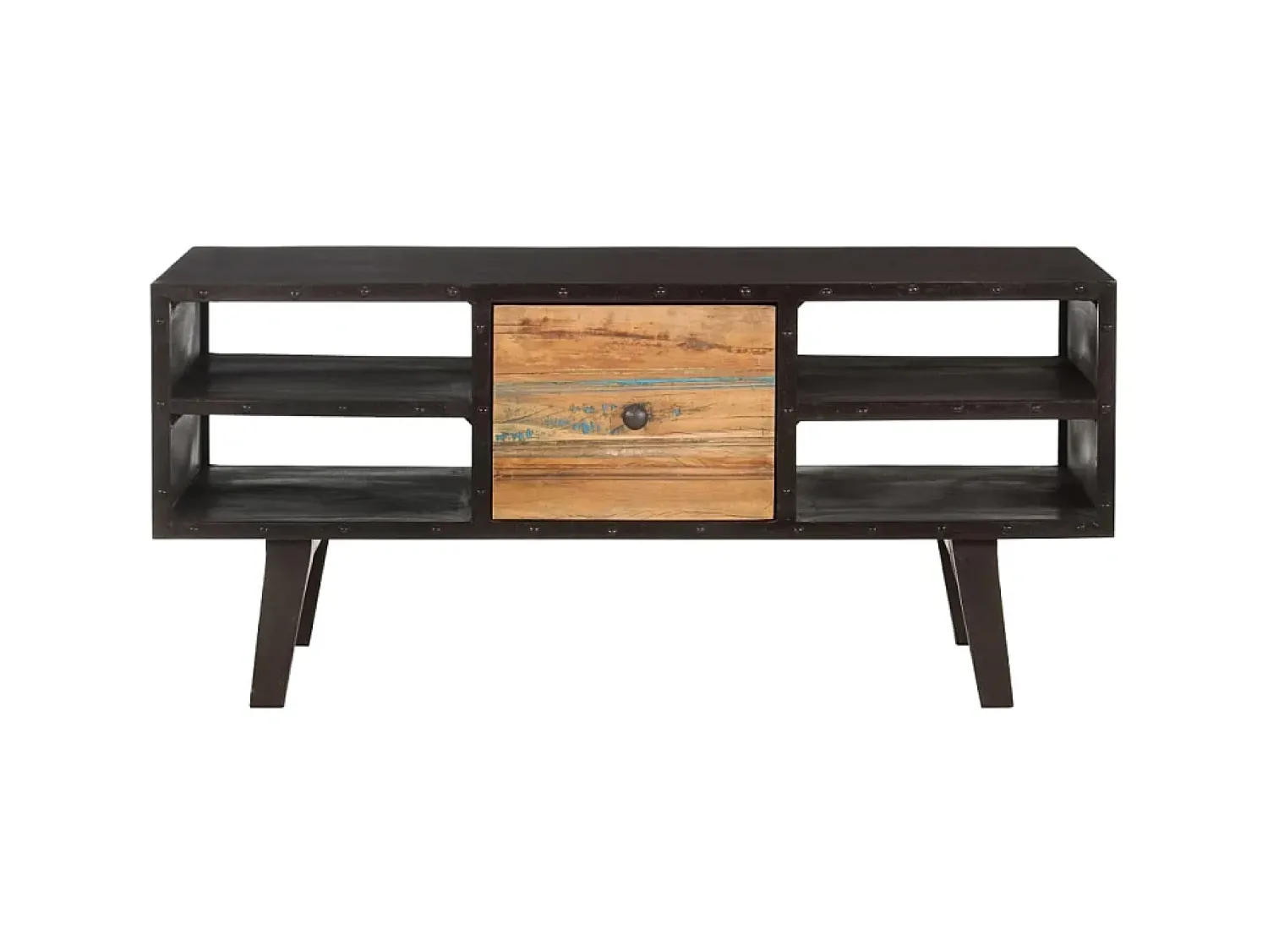 Mesa de centro 100x50x45 cm madeira recuperada maciça PT150490^ Mesa De Centro