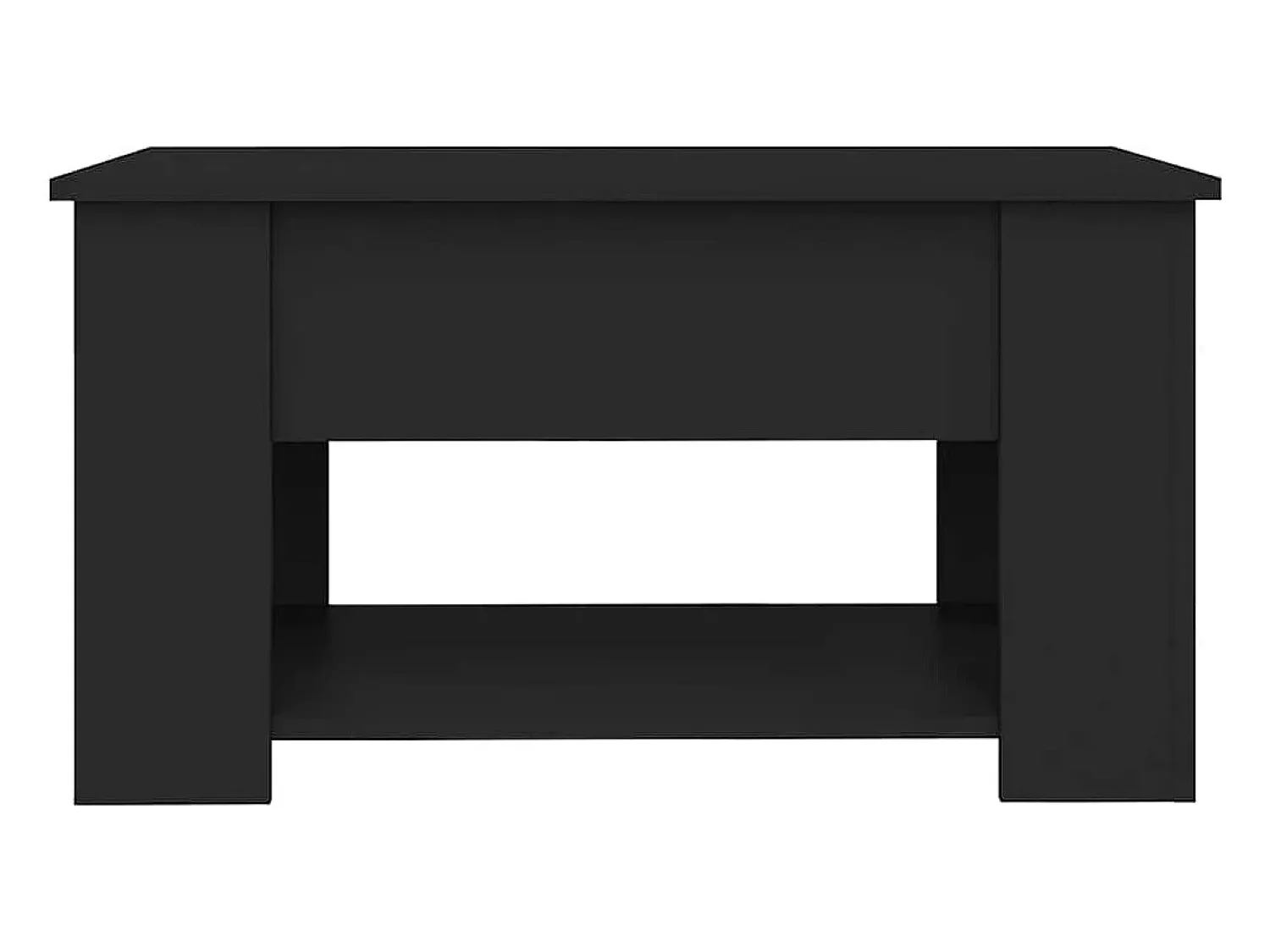 Mesa De Centro|vidaxl Mesa de centro 79x49x41 cm madeira processada Preto