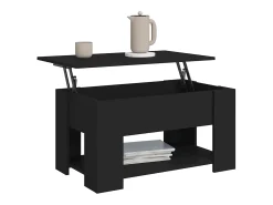 Mesa De Centro|vidaxl Mesa de centro 79x49x41 cm madeira processada Preto