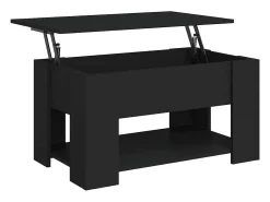 Mesa De Centro|vidaxl Mesa de centro 79x49x41 cm madeira processada Preto
