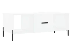 Mesa De Centro*vidaxl Mesa de centro 102x50x40 cm madeira processada Branco