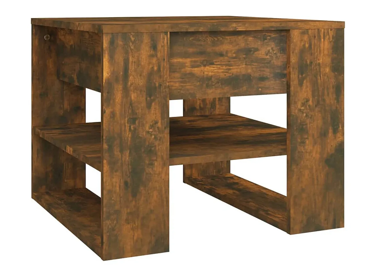 Mesa de centro 55,5x55x45 cm madeira processada carvalho fumado PT763950 Castanho