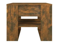 Mesa de centro 55,5x55x45 cm madeira processada carvalho fumado PT763950 Castanho