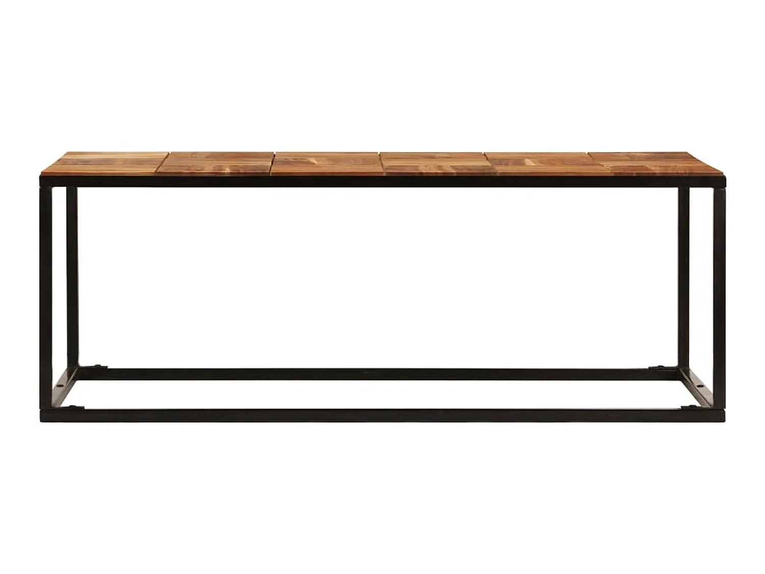 Mesa de centro 110x60x40 cm madeira acácia maciça e aço PT556494^ Mesa De Centro