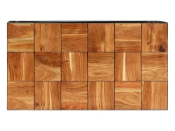 Mesa de centro 110x60x40 cm madeira acácia maciça e aço PT556494^ Mesa De Centro