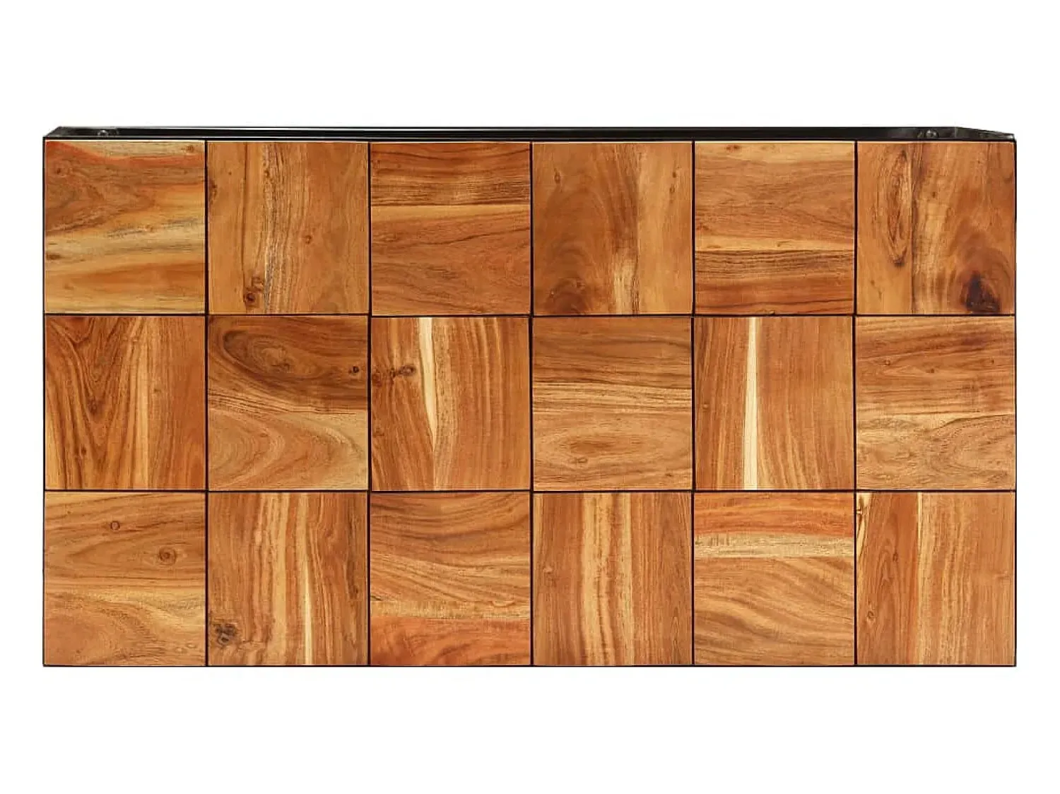 Mesa de centro 110x60x40 cm madeira acácia maciça e aço PT556494^ Mesa De Centro