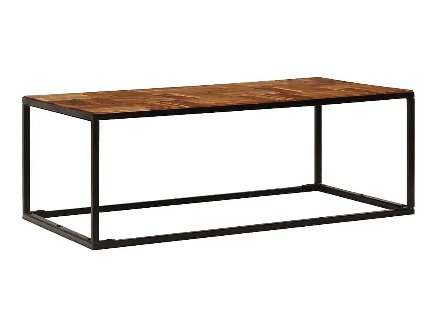 Mesa de centro 110x60x40 cm madeira acácia maciça e aço PT556494^ Mesa De Centro