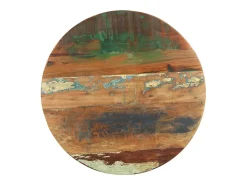 Mesa De Centro* Mesa de centro 48x48x56 cm madeira recuperada maciça PT405884 Castanho
