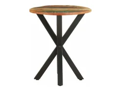 Mesa De Centro* Mesa de centro 48x48x56 cm madeira recuperada maciça PT405884 Castanho