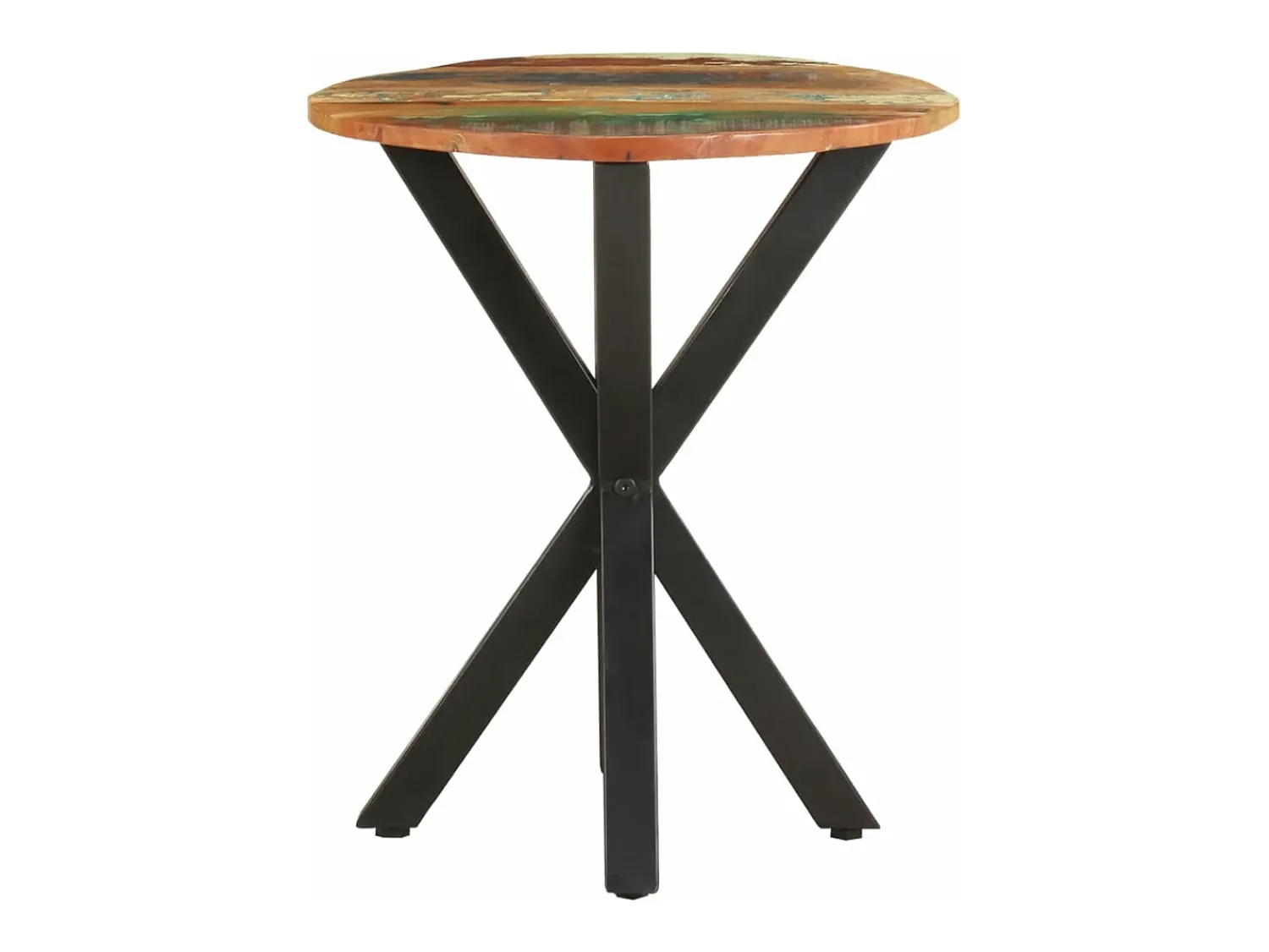 Mesa De Centro* Mesa de centro 48x48x56 cm madeira recuperada maciça PT405884 Castanho