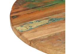 Mesa De Centro* Mesa de centro 48x48x56 cm madeira recuperada maciça PT405884 Castanho