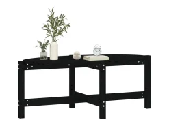 Mesa De Centro|vidaxl Mesa de centro 118x63x45 cm madeira de pinho maciça Preto