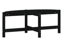 Mesa De Centro|vidaxl Mesa de centro 118x63x45 cm madeira de pinho maciça Preto
