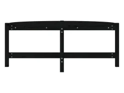 Mesa De Centro|vidaxl Mesa de centro 118x63x45 cm madeira de pinho maciça Preto