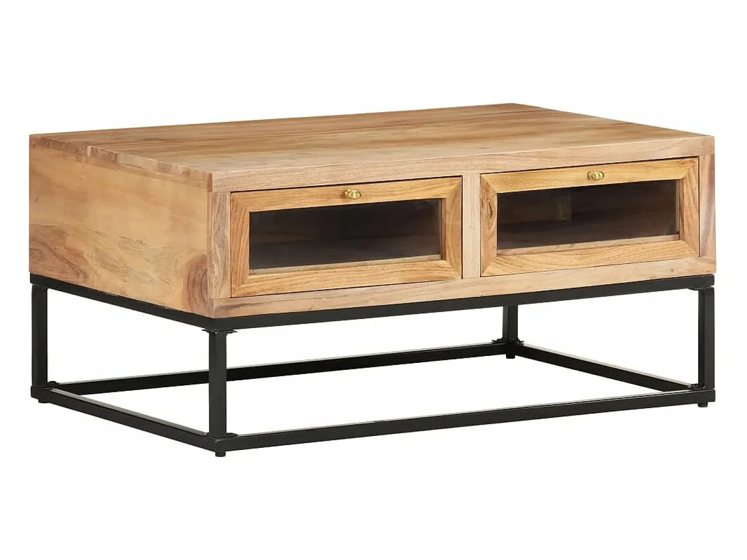 Mesa De Centro*vidaxl Mesa de centro 90x60x40 cm madeira de acácia maciça Natural claro