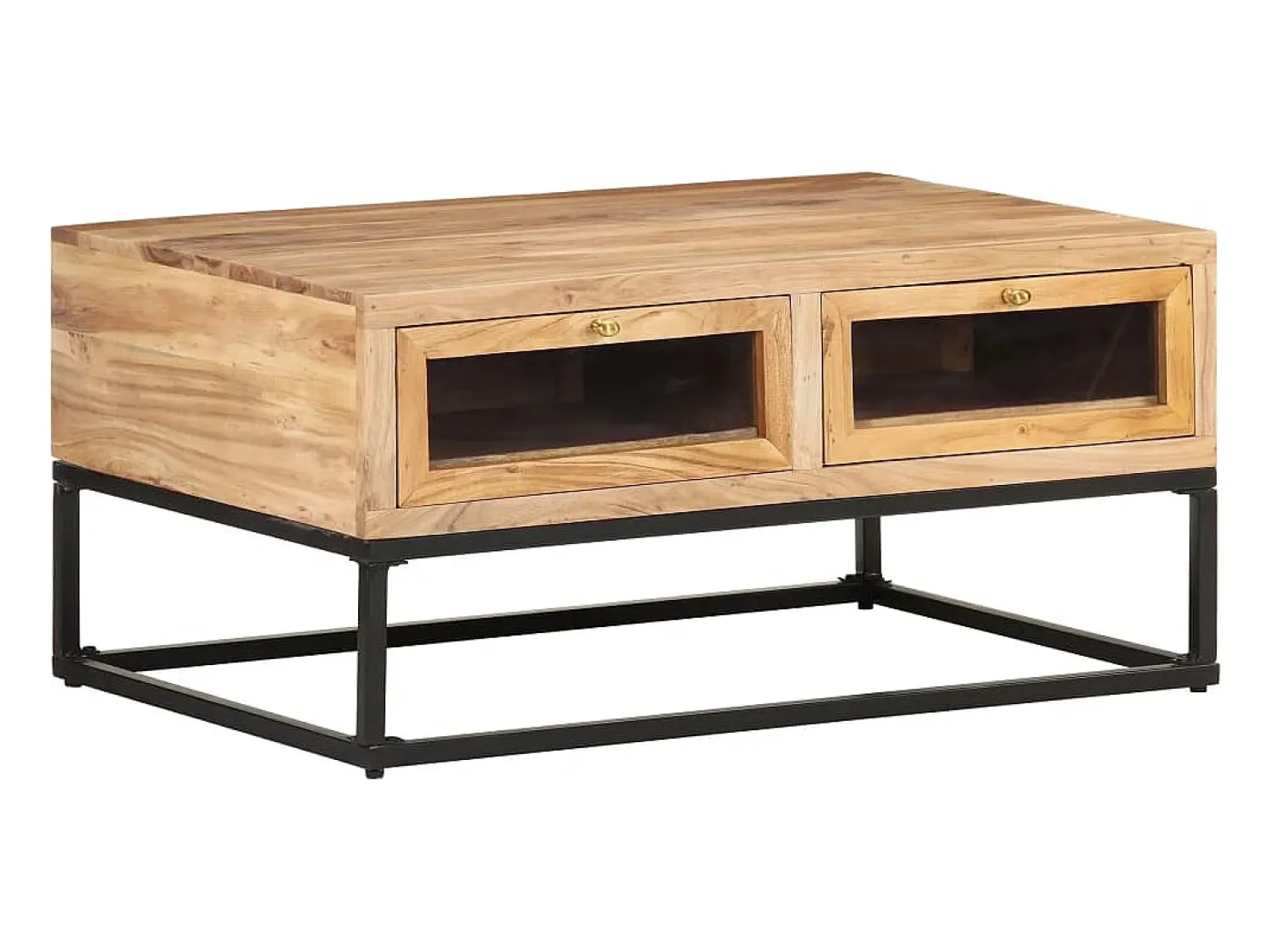Mesa De Centro*vidaxl Mesa de centro 90x60x40 cm madeira de acácia maciça Natural claro