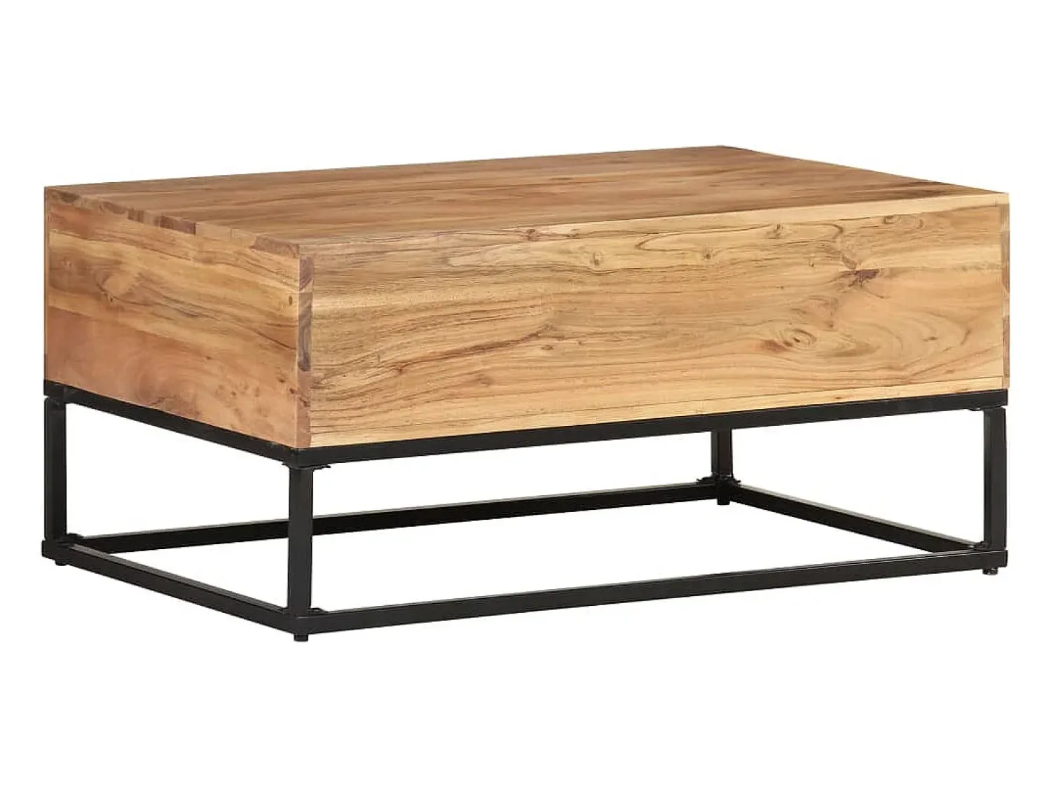 Mesa De Centro*vidaxl Mesa de centro 90x60x40 cm madeira de acácia maciça Natural claro