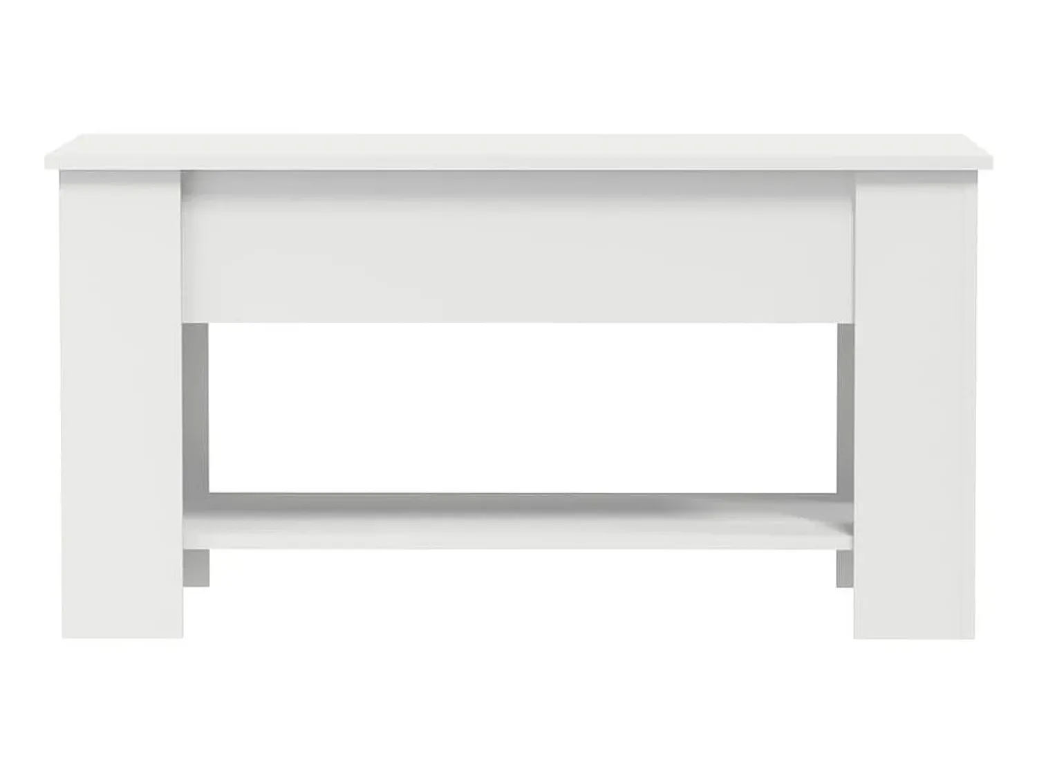 Hot Mesa de centro 101x49x52 cm madeira processada PT562399 Branco