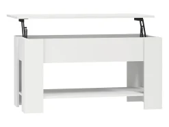 Hot Mesa de centro 101x49x52 cm madeira processada PT562399 Branco