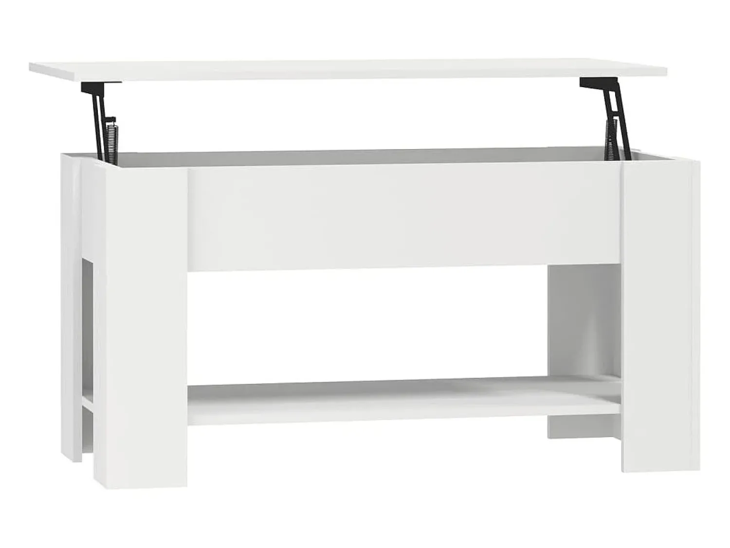 Hot Mesa de centro 101x49x52 cm madeira processada PT562399 Branco