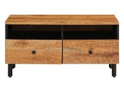 Mesa De Centro|vidaxl Mesa de centro 80x54x40 cm madeira de acácia maciça Natural claro