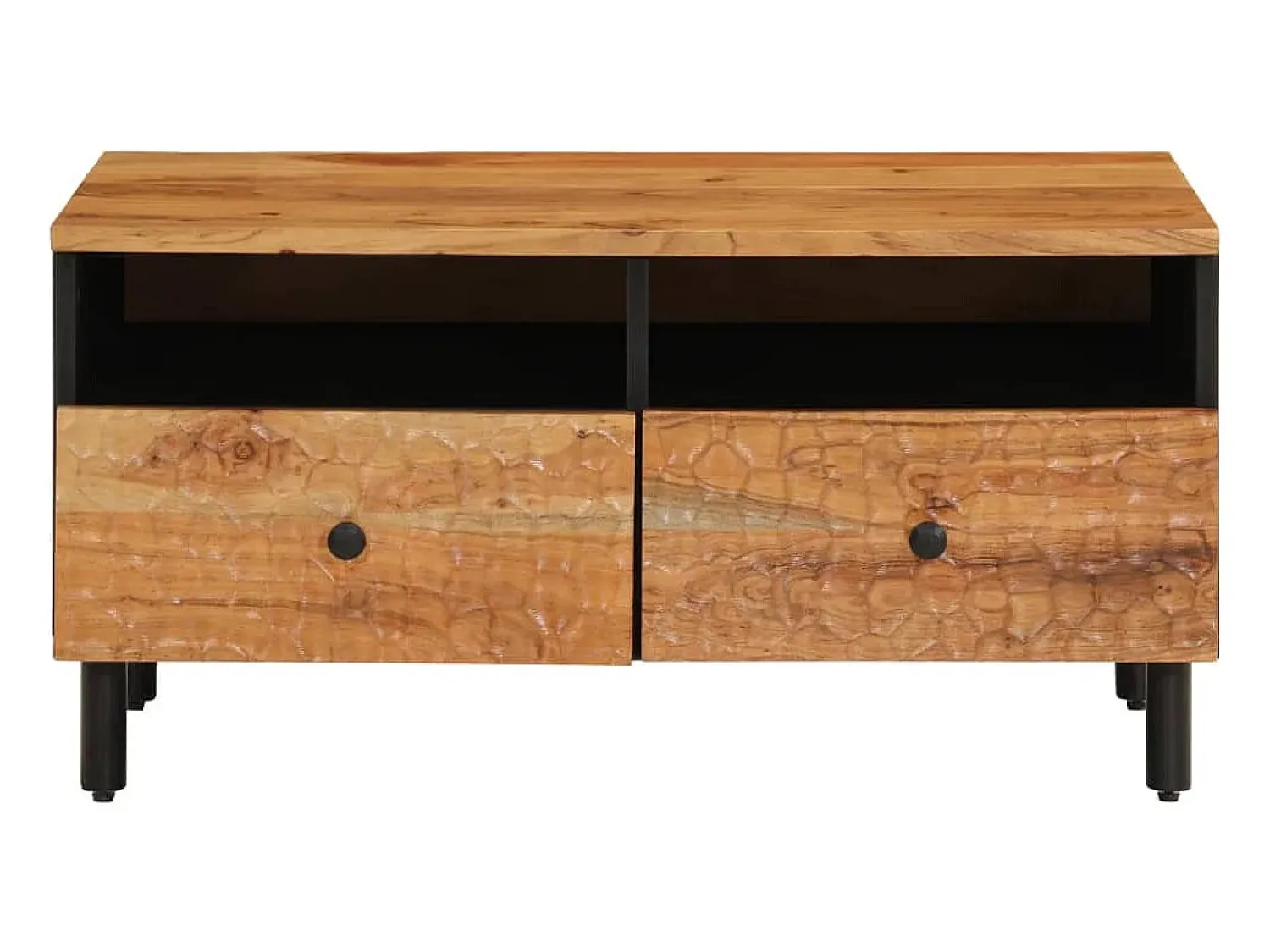 Mesa De Centro|vidaxl Mesa de centro 80x54x40 cm madeira de acácia maciça Natural claro