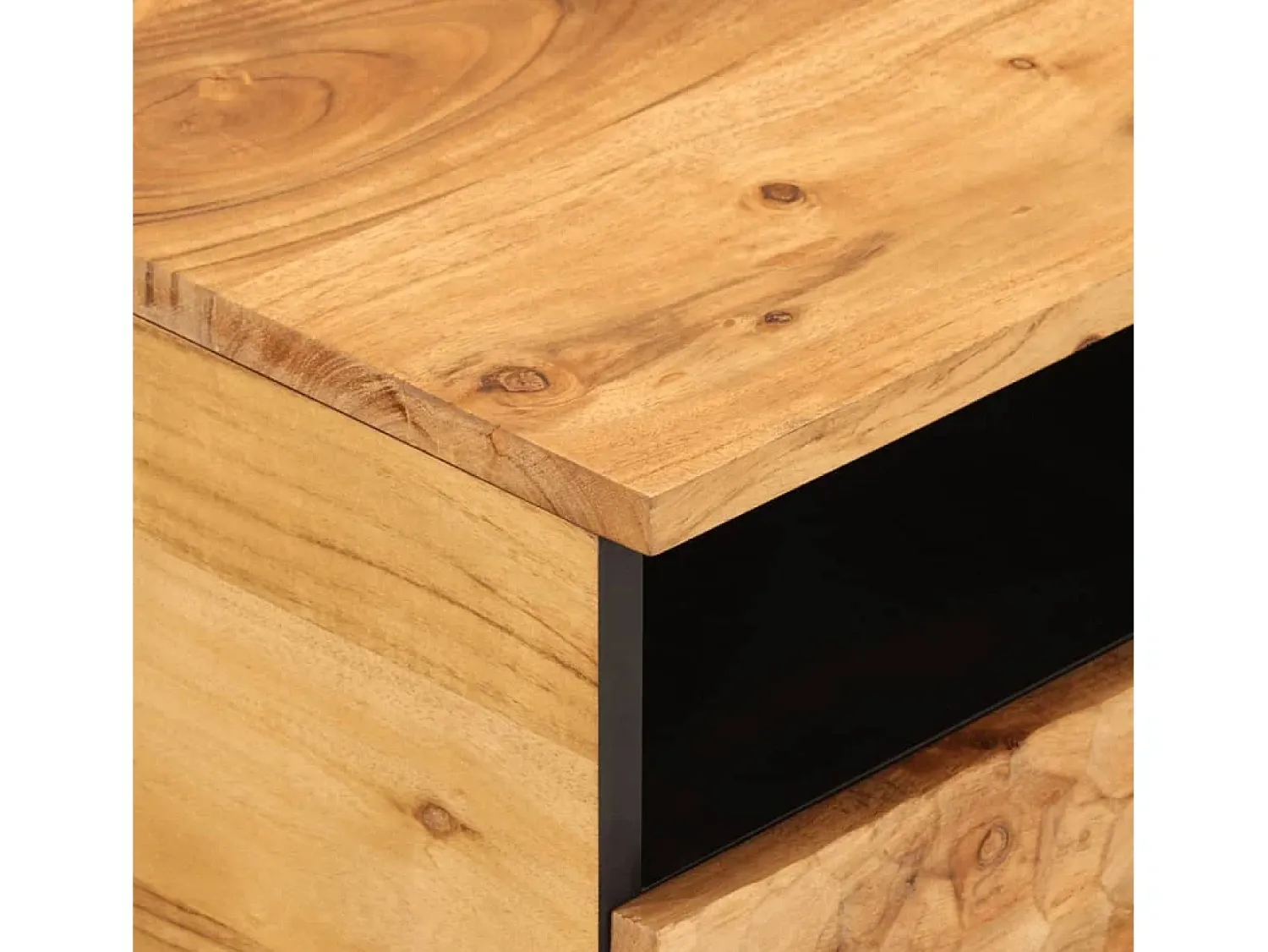 Mesa De Centro|vidaxl Mesa de centro 80x54x40 cm madeira de acácia maciça Natural claro