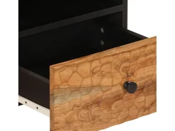 Mesa De Centro|vidaxl Mesa de centro 80x54x40 cm madeira de acácia maciça Natural claro