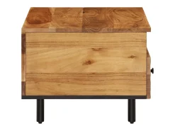 Mesa De Centro|vidaxl Mesa de centro 80x54x40 cm madeira de acácia maciça Natural claro