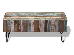 vidaxl Mesa de centro 100x50x38 cm madeira reciclada maciça^ Mesa De Centro