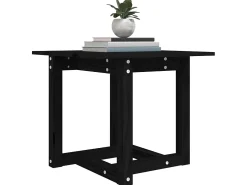 New Mesa de centro 50x50x45 cm madeira de pinho maciça PT581494 Preto