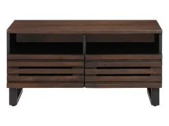 vidaxl Mesa de centro 80x55x40 cm madeira de mangueira maciça castanho^ Mesa De Centro