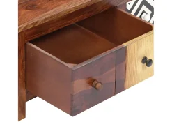 Mesa De Centro| Mesa de centro 90x50x30 cm madeira de sheesham maciça PT164489 Castanho