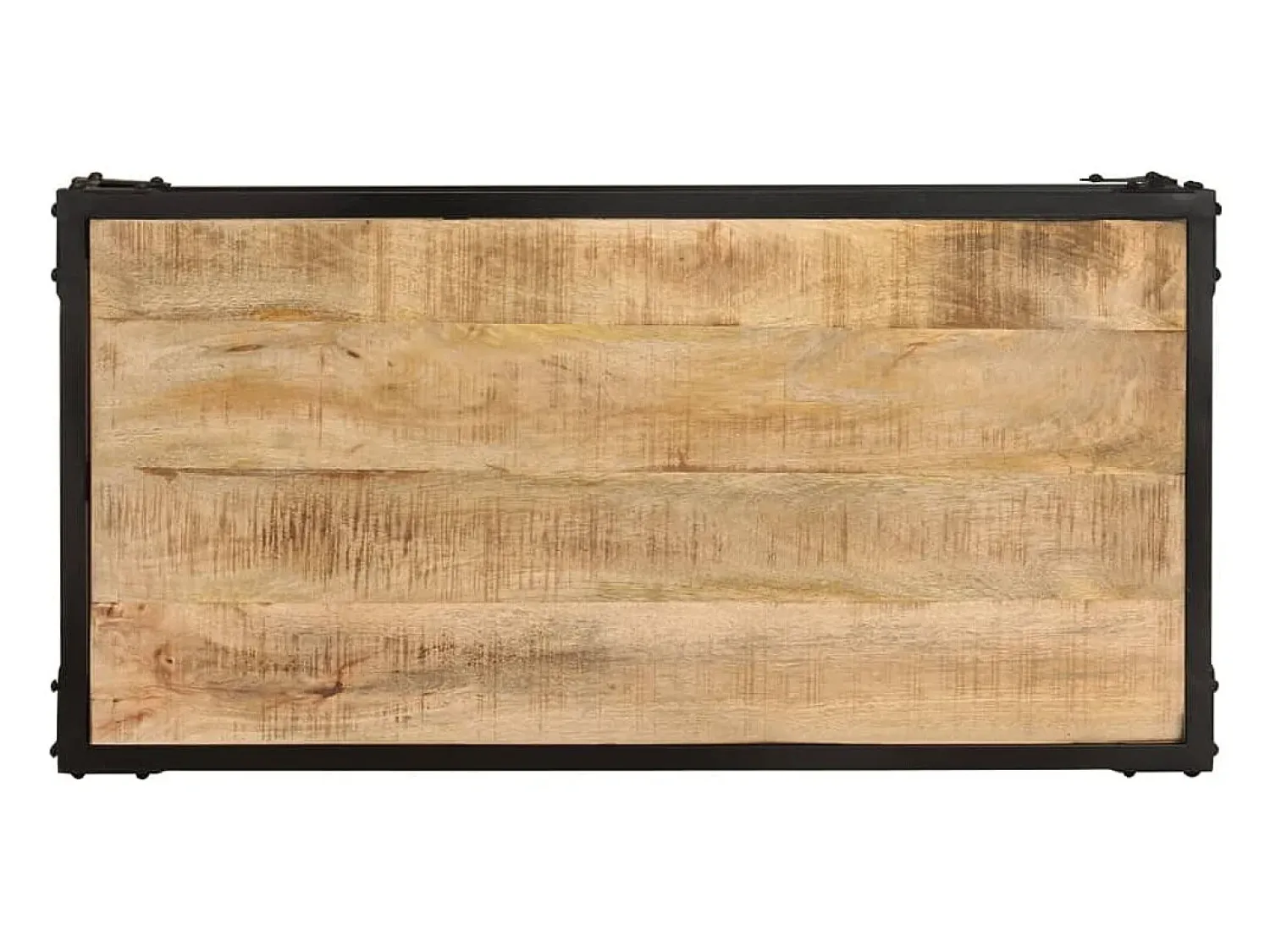 vidaxl Mesa de centro 90x45x35 cm madeira de mangueira áspera maciça^ Mesa De Centro