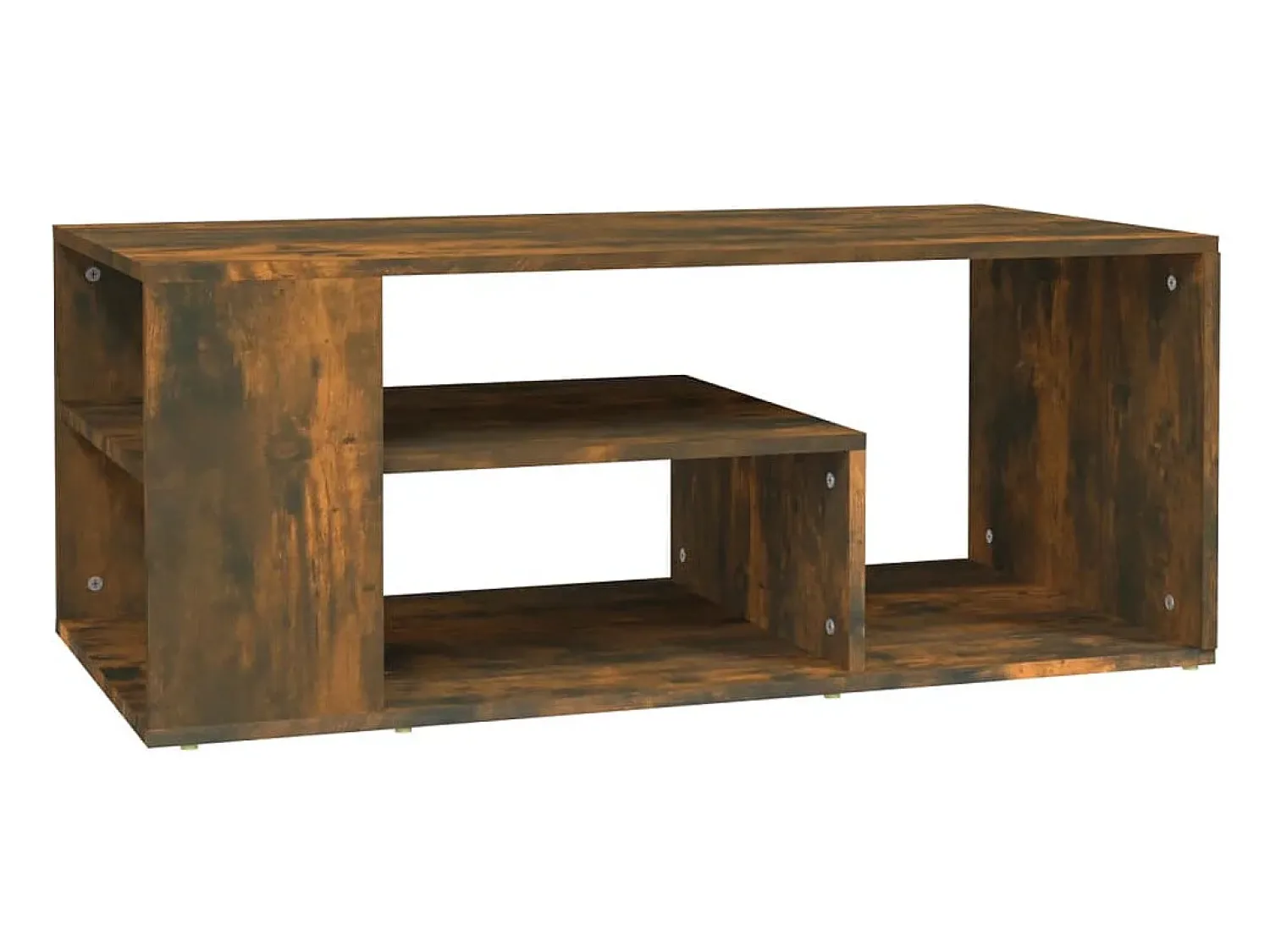 Mesa De Centro|vidaxl Mesa de centro 100x50x40 cm madeira processada carvalho fumado Natural claro