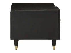 Mesa De Centro| Mesa de centro 80x50x40 cm madeira de mangueira maciça PT607951 Preto