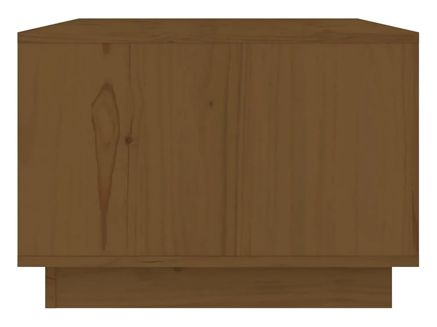 vidaxl Mesa de centro 80x50x35 cm madeira de pinho maciça castanho-mel^ Mesa De Centro