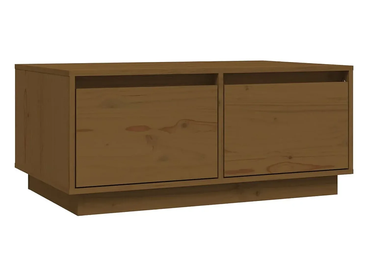 vidaxl Mesa de centro 80x50x35 cm madeira de pinho maciça castanho-mel^ Mesa De Centro