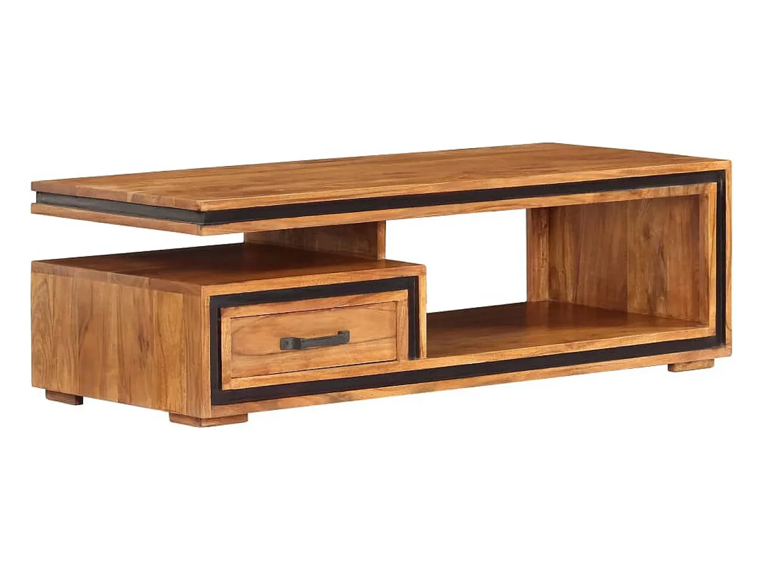 vidaxl Mesa de centro 100x45x33 cm madeira de acácia maciça^ Mesa De Centro